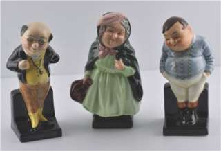 GROUP OF ROYAL DOULTON DICKENS GAMP PICKWICK FAT BOY  