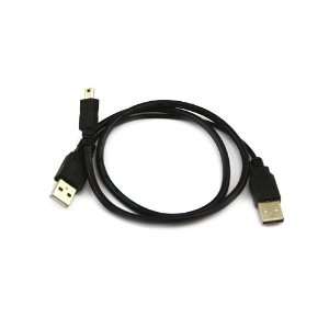  USB 2.0 Mini 5 Pin to A Male Power Y Cable for 2.5 HDD 