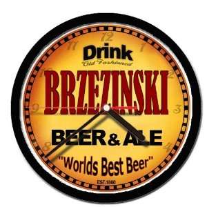  BRZEZINSKI beer and ale cerveza wall clock Everything 