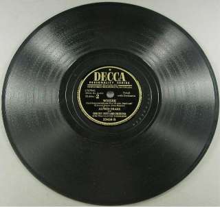 Rare 1946 Sing Out Sweet Land 78 RPM DECCA A 404 B Ives  
