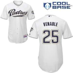 Will Venable San Diego Padres Authentic Home Cool Base Jersey By 
