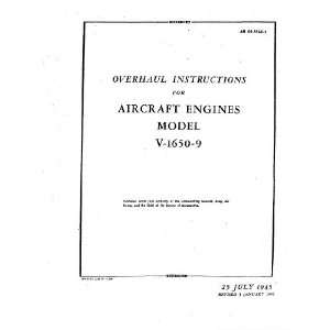   Merlin V 1650  9 Aircraft Engine Overhaul Manual Rolls Royce Books
