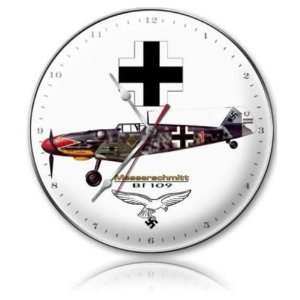 Messerschmitt Vintage Metal Clock German BF 109 