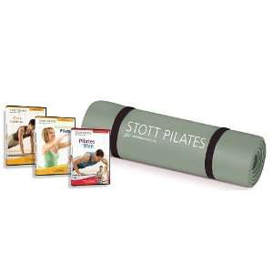  STOTT PILATES His Pilates Mat Kit with 3 Workout DVDs 