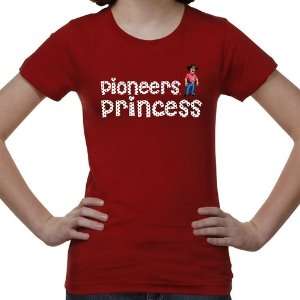  East Bay Pioneers Youth Princess T Shirt   Red