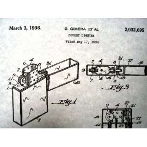   Lighter Collector Set of U.S. Patents for Framing 