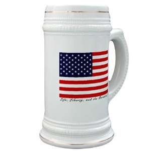  American Flag Beer Baseball Stein by 