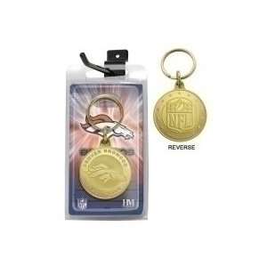    Denver Broncos Bronze Bullion Coin Keychain