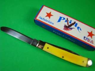 Pride Yellow Bone German Surg Steel Trapper Pocket Knife KC 5 