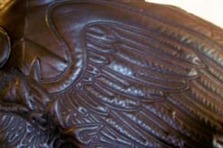   Buchanan Black Leather Jacket Eagle Dragon Pelle Men Size 44 SUPPLE