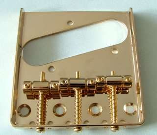 Gold Vintage Bridge Tailpiece for Tele Guitar Lefty  