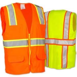  Occunomix   SurveyorS Solid Two Tone Safety Vest   Yellow 