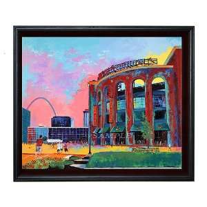  St. Louis Cardinals Busch Stadium Small Framed Giclee 
