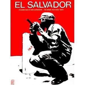 18x24 Political Poster. Day of World Solidarity with EL SALVADOR.The 