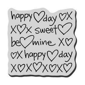  Stampendous Cling Rubber Stamp Happy Day Square; 4 Items 