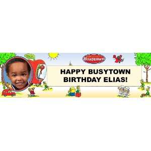 Richard Scarrys Busytown   Personalized Photo Banner Standard 18 x 