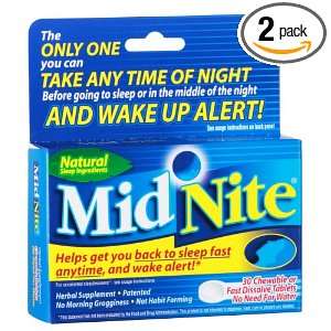  MidNite Natural Sleep Supplement, 30 Count Box (Pack of 2 