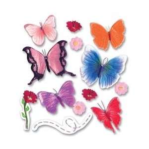 Jolees Boutique Dimensional Stickers   Pop Up Colorful Butterflies
