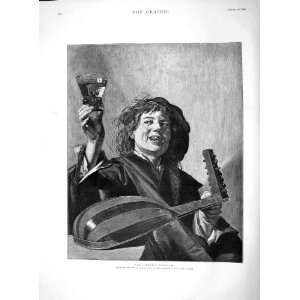    1892 Fine Art Portrait Le Joyeaux Buveur Frank Hals