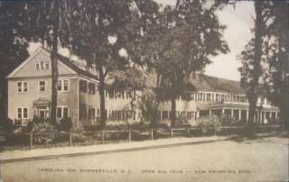 SUMMERVILLE SC Carolina Inn Old Postcard  