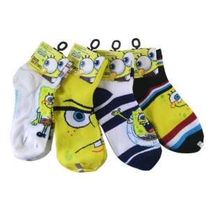   Kids Ankle Socks (Shoe Size 10.5   4)   Spongebob Socks Toys & Games