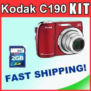  Kodak EasyShare C190 12MP Digital Camera with 5x Optical 