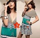   deep v neck striped empire waist $ 12 99  see suggestions