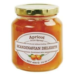 Elki Scandinavian Delights Apricot Fruit Spread 14 Oz  