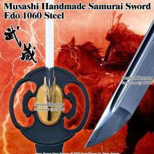  Musashi Handmade Samurai Katana Sword Edo 1060 Steel 