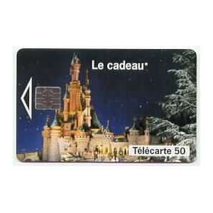    50u Euro Disneyland Le Cadeau (Nov 1993) Cinderellas Castle USED