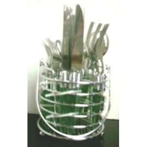   with Round Flatware Caddy, Service for 4 