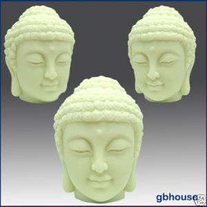 3D Silicone Candle and Soap Mold   Buddhas Head  