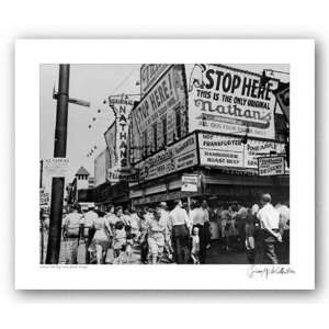  Nathans Hot Dogs, Coney Island, New York, 1960   Giclee 