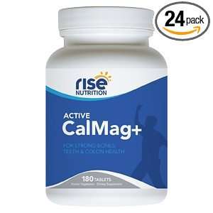  Rise Nutrition Active CalMag+ 180 Tablets (Kosher) Health 
