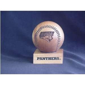  Northern Iowa Panthers Cherry Wood Laser Engraved Baseball 