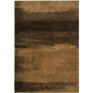 Calvin Klein Luster Wash Contemporary Multi tone brown area rug 5.60 x 