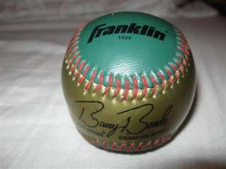 Vintage Franklin Baseball Barry Bond Soft Strike Ball Signature  