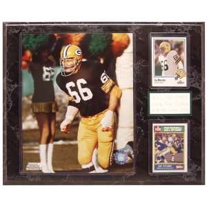  NFL Packers Ray Nitschke # 66. 12 by 15 Two Card Plaque 