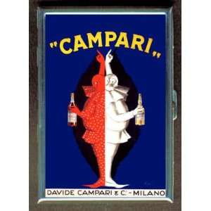  CAMPARI LIQUOR 1921 VINTAGE AD ID Holder, Cigarette Case 