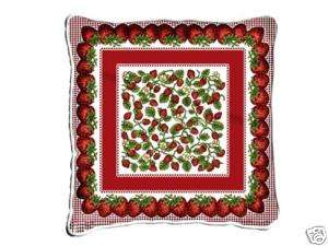17 LARGE Strawberry Festival Pillow Cushion Tapestry  