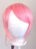 29 Long Curly w/ Long Bangs Hot Pink Cosplay Wig NEW  
