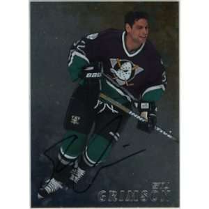  Stu Grimson Anaheim Ducks 1998 99 BAP Autographs Hockey 