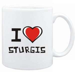  Mug White I love Sturgis  Usa Cities