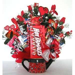 Hugs and Kisses Anniversary Candy Bouquet  Grocery 