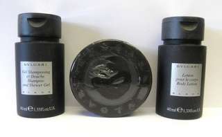 Bvlgari Black 3pc Set Shampoo , Body Lotion & Soap  