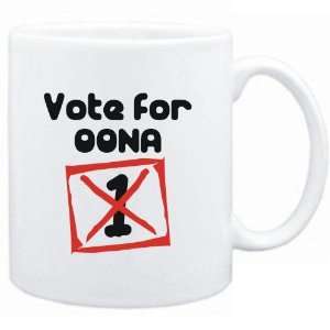  Mug White  Vote for Oona  Female Names Sports 