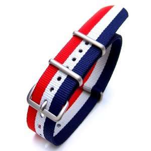  18mm NATO FRENCH SPECIAL EDITION Brushed (FRENCH Flag 