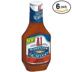 Marinade for Seafood, Mango Chiptole, 16 Ounce Bottles (Pack of 6 