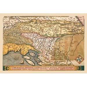  Map of Eastern Europe #3   Paper Poster (18.75 x 28.5 