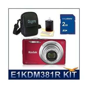  12MP Digital Point And Shoot Camera (Red), Smart Capture Technology 
